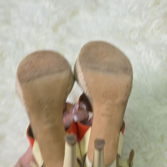 Anya Hindmarch Beige and Orange Heels - Picture 5 of 8